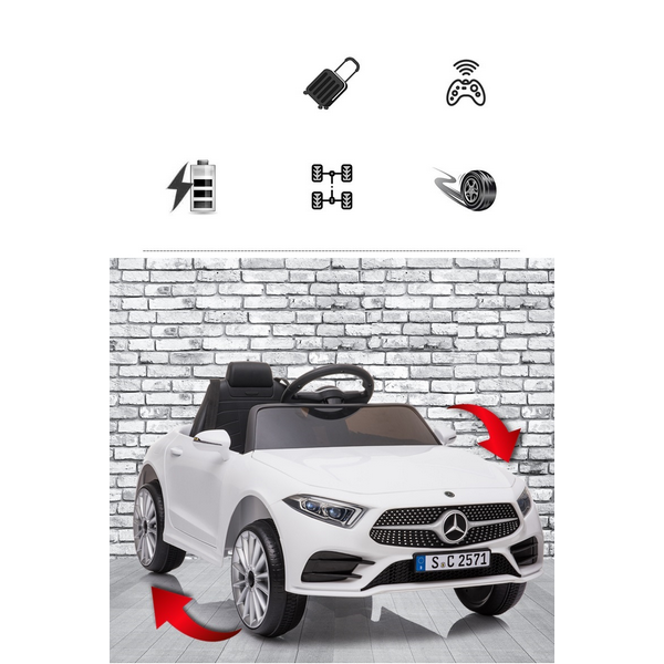 Продукт Акумулаторна кола Mercedes Benz CLS350, 12V с меки гуми и кожена седалка - 0 - BG Hlapeta